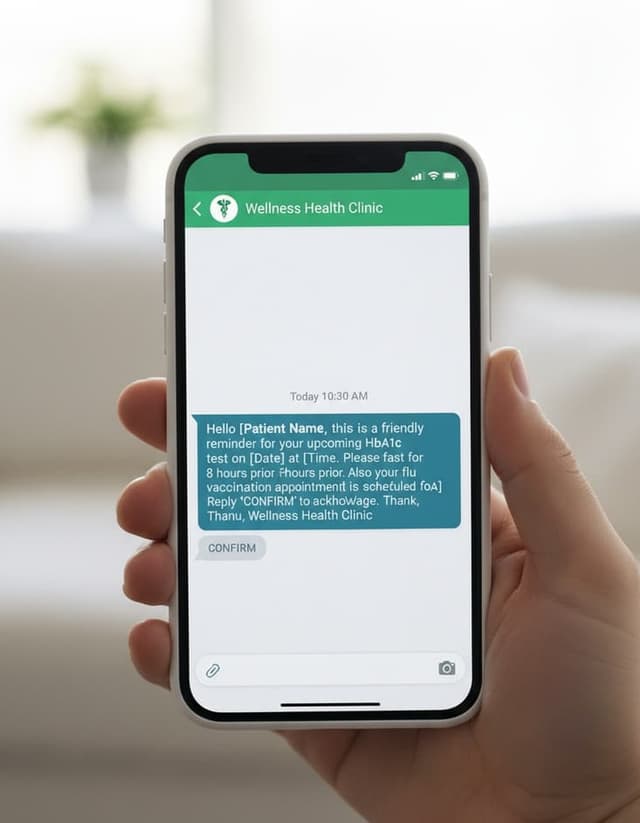 SMS Chat Mockup
