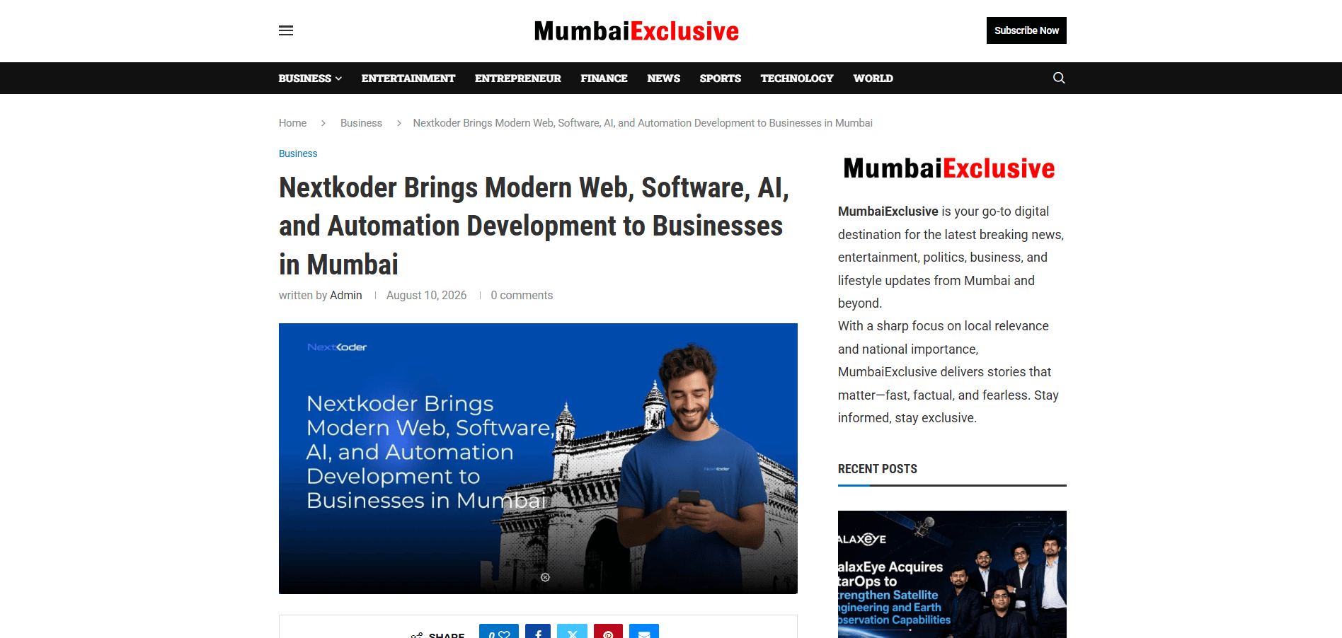 Nextkoder Brings Modern Web, Software, AI, and Automation Development to Businesses in Mumbai